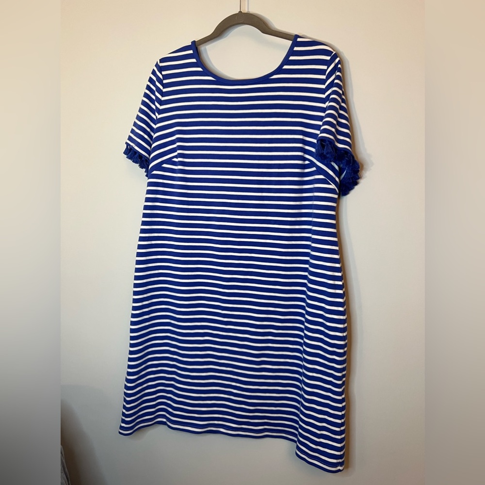 Talbots Stripe tshirt dress Size 1X petite